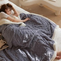 두꺼운 겨울 캠핑 차박 담요 이불