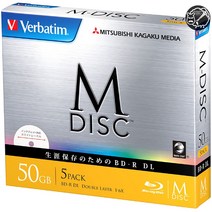 Verbatim BD-R XL M-DISC 50GB 5장 블루레이 디스크 DBR50RMDP5V1 고화질 4k dvd 녹화, BD-R XL MDISC DBR50RMDP5V1 50G