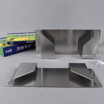 오메가키친 스텐 위생장갑 케이스 벽걸이 디스펜서 비닐장갑통 크린장갑 50매 200매, 스텐위생장갑케이스50매용(237149)