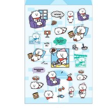 투명테두리 캐릭터 스티커 알제이 BT21홈올데이rj 비티21 노트북 다이어리 휴대폰케이스 꾸미기 테이프