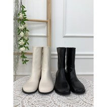 메르나뛰 둥근코 기본 베이직 여성 앵클 부티 하프 미들 부츠 BA330