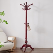 옷걸이 거실 침실 원목 코트랙 스탠드형 원목 옷걸이, C