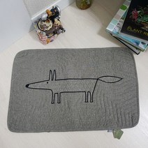 [러그피아]여우 퀼트 발매트(40x60), 베이지