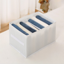 옷정리함 옷수납정리함 서랍 바지 정리함 티셔츠 수납함 칸막이, 옷정리함 그레이 5칸 특대형, 1개