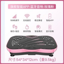 음파진동기 전신 뱃살 쉐이크 덜덜이 홈트 음파 운동기구 다이어트 기구, 7.스탠다드앱/로즈핑크/199단/무선리모컨/스마트