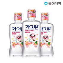 가그린 피치민트 구강청결제, 550ml, 3개