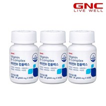 GNC [GNC] 비타민B 컴플렉스 (60정) 30일분 x 3병 _51075x3, 상세 설명 참조, 상세 설명 참조