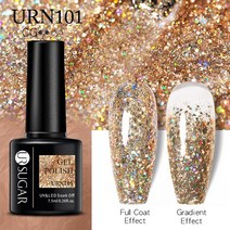네일 폴리셔UR Sugar-네일용 젤 폴리쉬 매니큐어 7.5ML 크리스마스 반영구 베르니스 탑 코트 UV LED 컬러, 한개옵션1, 83 URN101