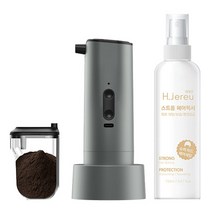 헤제르 전자흑채 D1 자동분사 남여 스마트 볼륨 헤어케어 커버 스프레이, 1세트, 본품:화이트_파우더:블랙