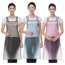 반투명 H형 유니폼 미디 앞치마, LN6079 핑크, 1개