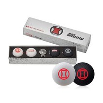 Volvik 마블 골프공 선물 세트 아이언 맨, Black Widow