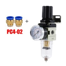 마이티익스프레스 공압 공기 압축기 공기 압력 필터 조정 밸브 aw2000-02 키케이스, 4mm 피팅