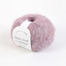 [앵콜스] 헤어리울 그라데이션 50g 믹스 울혼방 뜨개실, 23 프렌치플럼(낱개)