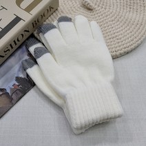 [성인/아동용] 겨울 스마트폰 터치 눈꽃 사슴 방한 남녀공용 어린이 기모 장갑