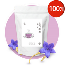 [100개입] HACCP인증 국내산 도라지차 티백 1gx100ea 기관지 기침 가래 목에 좋은 차 음식 임산부 국내산 약 도라지 효능 도라지티백차
