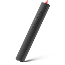PPTSLID 파워포인트 클리커 프리젠테이션 레드 라이트가 있는 무선 프레젠터 리모컨 RF 2.4GHz USB 프리젠테이션용 슬라이드 어드밴서 맥 PC 노트북 스마트 보드용, USB-A, 1개