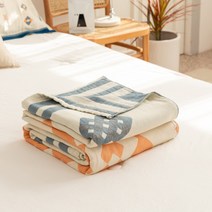 보헤미안 거즈 타월 담요 순면 단면