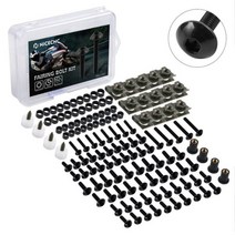 177PCS M5 M6 나사 오토바이 볼트 공정한 야마하 YZF R1 R15 R25 R3 R6 R125 MT03 MT07 MT10 스즈키 GSXR, Black, Black