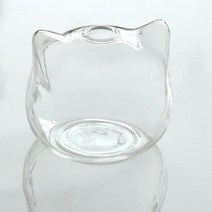 프리츠한센 이케바나 도자기 화병 항아리 귀여운 고양이 디자인 투명 유리 DIY 공장 꽃 수경 냄비 장식 선물
