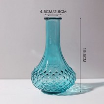 홈 데코 테이블 장식 꽃병 북유럽 웨딩 화분 아트 컬러 크리스탈 유리 용기 선물, E