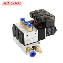 공압 솔레노이드 밸브 3 방향 포트 2 위치 3V210-08 DC12V 24V AC220V, 3V210-08 5F_AC110V