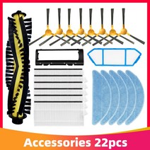 호환 청소기필터 Ichos Create NetBot S15 Neatsvor X500 Tesvor Pro 로봇 청소기 메인 사이드 브러시 Hepa, 11 Set 4