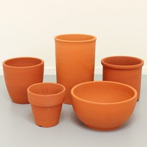 월평 토분 국산 수제 토기 대형 인테리어 화분 긴토분, 통분