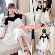 FANSYLI 여아원피스2022신상품한국형중대아하복쉬폰스커트273호 5F