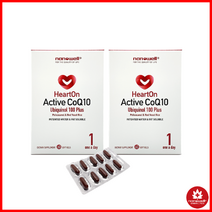 나노웰 코엔자임 코큐텐 Hearton Active CoQ10 60연질캡슐 2박스 묶음