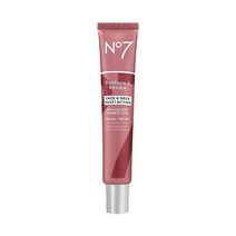No7 Restore & Renew Face & Neck 멀티 액션 세럼 - 콜라겐 펩타이드 안티에이징 페이셜 세럼 - 히알루론산 하이드레이팅 세럼 + 프로 레티놀 스킨 & 넥 퍼, 1 Fl Oz (Pack of 1)