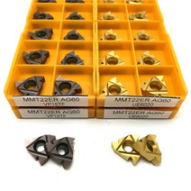 카바이드 인서트 스틸 가공 CNC 금속 선반 공구 MMT 11ER 16ER 22ER AG60 VP15TF, 02 11IR AG60, 01 VP15TF