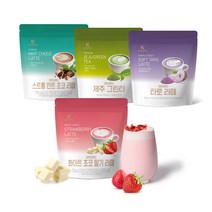[네이쳐티] 홈카페 라떼 음료 파우더 제주그린티280g/타로280g/민트초코280g/화이트초코딸기280g, 제주그린티 280g