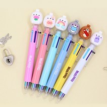 몰랑이 피규어 6색 볼펜 4탄 랜덤색상 멀티펜 필기구 귀여운 팬시 문구, 상세페이지 참조, 상세페이지 참조