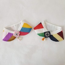 꾸콩 색동한복 케이프, 1개, 핑크M