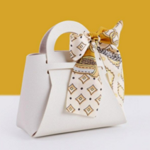 선물 손잡이 구디백 답례품 가방 10개 사이즈 12X5.5X13, 05-아이보리