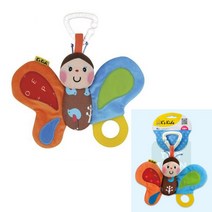 디오제이 촉각나비 헝겊인형 유모차걸이장난감