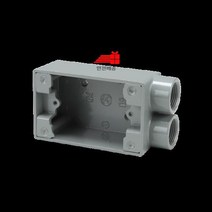 주물_한방향(74*120)_노출BOX_승압_2방출_콘센트_22MM A9AB, 상세페이지 참조