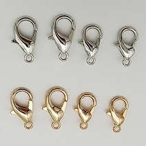 게고리 랍스터 액세서리 부자재 비즈 팔찌 목걸이 마스크줄 거는 장식 재료 개고리, 2-게고리5p-골드14mm