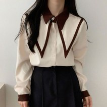 블라우스3종 하늘색 꼬임 로엠반팔블라우스 물방울블라우스 체크셔츠 면블라우스 여자 무늬블라우스