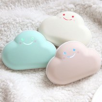 귀여운 구름 USB 충전식 손난로 보조 배터리 휴대용 전자 손날로, 스카이블루