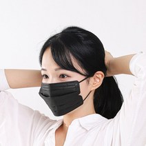 아이리스 3중 필터 블랙 플리츠 마스크 PN-40PB, 1개, 1개