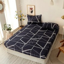 싱글 실심 쿠션 침대 시트 매트리스 커버 신축성 고무벨트 패키지 미끄럼 방지 먼지 방지 1개-고가, 14