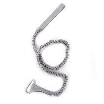 서핑리쉬탄성 카약 패들 목줄 안전 후크 코일 끈 코드 타이 로프 카누 분실 방지 로잉 보트 액세서리, 05 grey