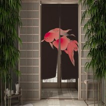 동물 문 커튼 중국어 잉어 호랑이 표범 새 파티션 화면 복도 입구 출입구 일본 방 장식, CTS00096+80x120cm