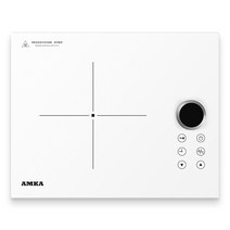 Amka 인덕션 가정용 1구 2구, 화이트 1구