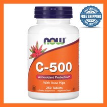 나우푸드 비타민C 아스코르브산 500mg 250정 로즈힙분말 itaminC Rose Hips Powder