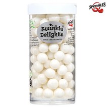 퀄리티스프링클 화이트 펄 스프링클 원형 8mm, 70g, 1개
