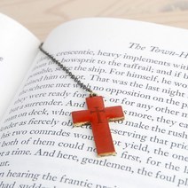 [바보사랑] BooKiss 십자가책갈피 브라운