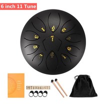 6inch Steel Tongue Drum Set Mini Hand Pan ith Drumstick Carrying Bag Percussion Musical Instruments, 19 6 inch 11 Tune