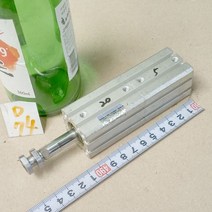 D74 에어실린더 박형 2단추진 스트록25, 1개